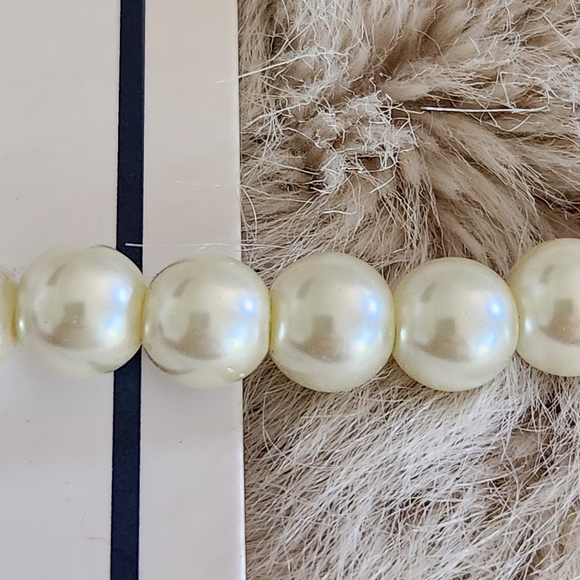 NEW SARAH COVENTRY Pearl Necklace 18" with 3" expander chain - Picture 4 of 8